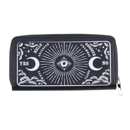 Black Celestial Tarot Zip Purse | All-Seeing Eye