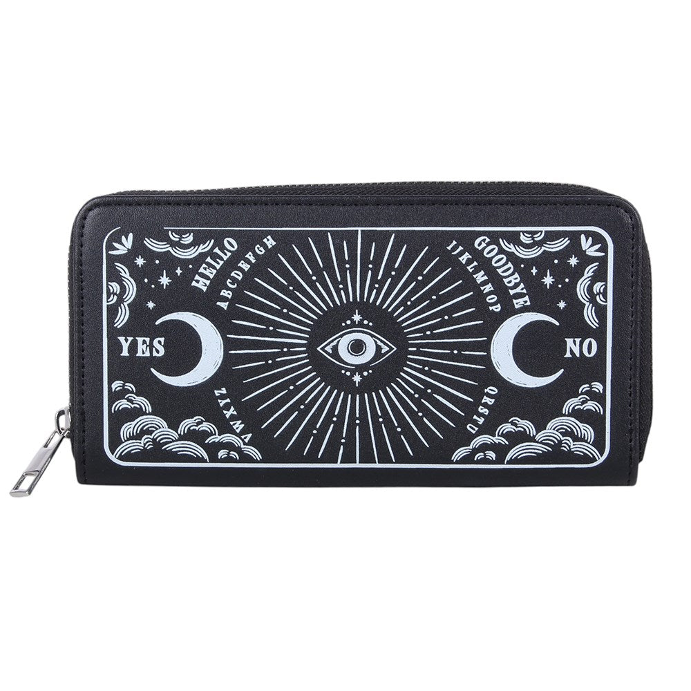 Black Celestial Tarot Zip Purse | All-Seeing Eye