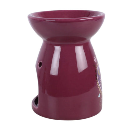 Purple Sacred Sight Heart Oil Burner & Wax Warmer