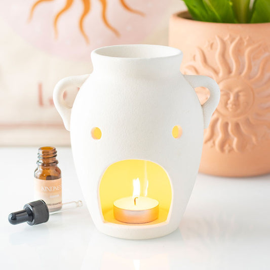 Off-White Amphora Vase Oil Burner & Wax Warmer