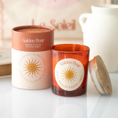 Golden Hour Orange Blossom Candle - Crystal Nest