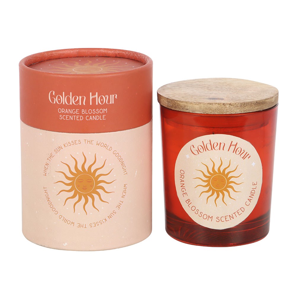 Golden Hour Orange Blossom Candle - Crystal Nest
