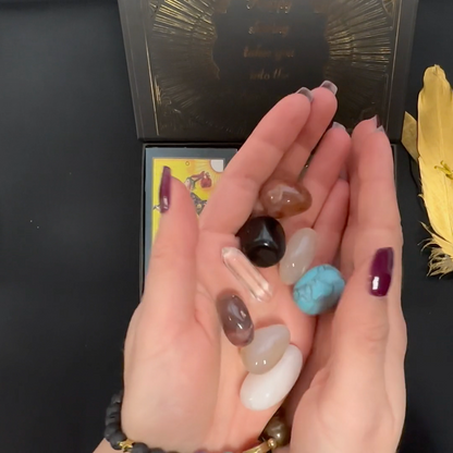 Luxurious Gold Foil Tarot Gift Set | Tarot Deck with Ritual Tools & Accessories