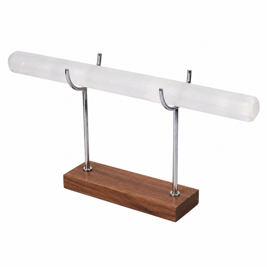 Selenite Crystal Bracelet Holder & Charging Stand