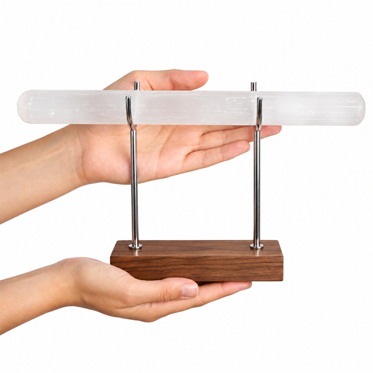 Selenite Crystal Bracelet Holder & Charging Stand