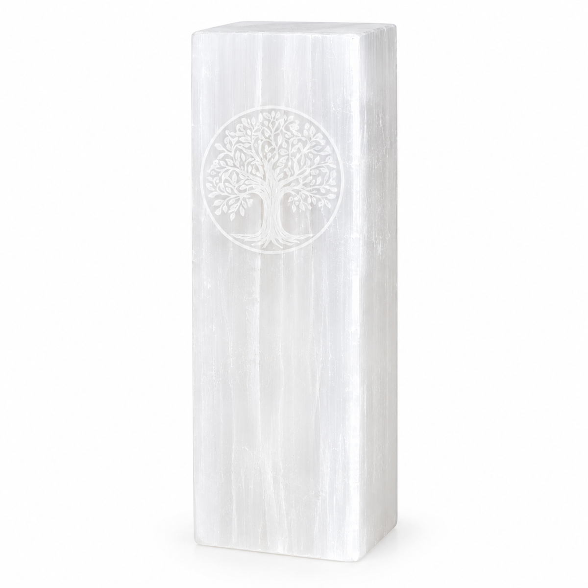Tree of Life Selenite Lamp | 25cm - Crystal Nest