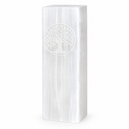 Tree of Life Selenite Lamp | 25cm - Crystal Nest
