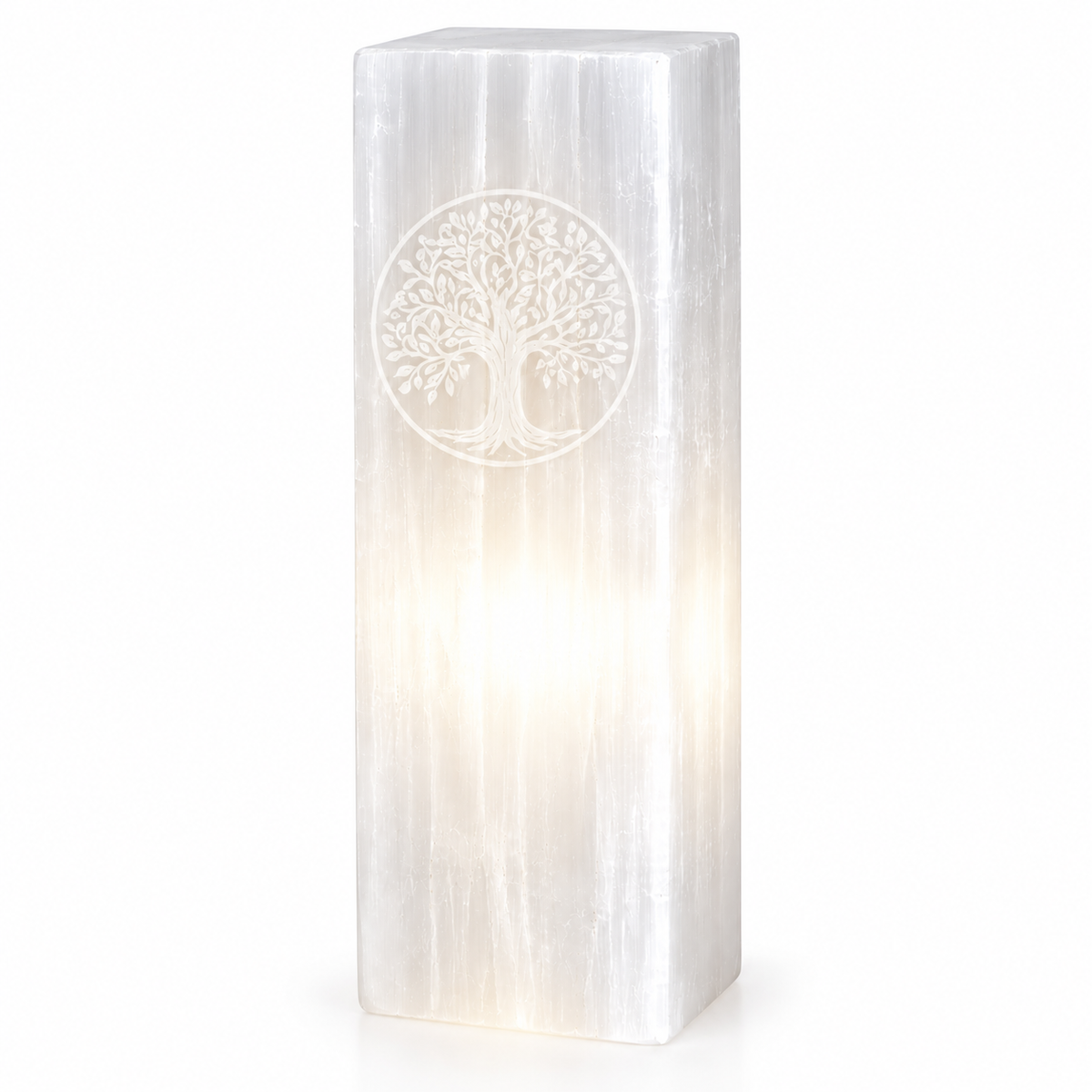 Tree of Life Selenite Lamp | 25cm - Crystal Nest
