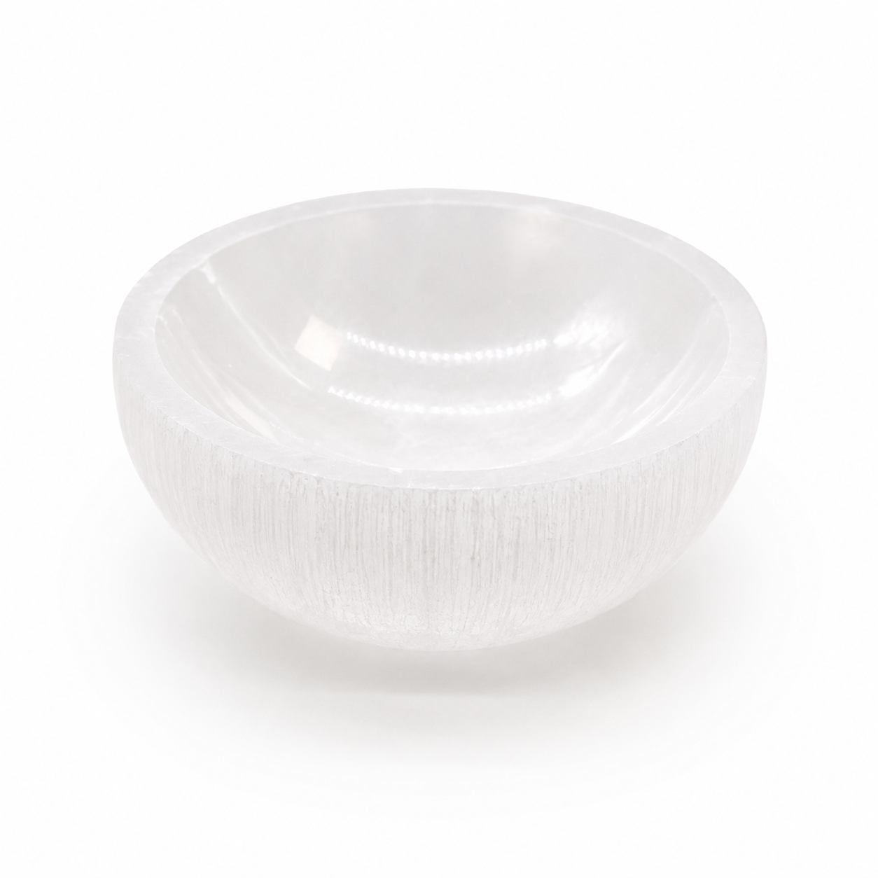 Small Round Selenite Crystal Cleansing Bowl