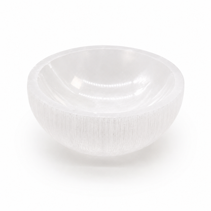 Small Round Selenite Crystal Cleansing Bowl