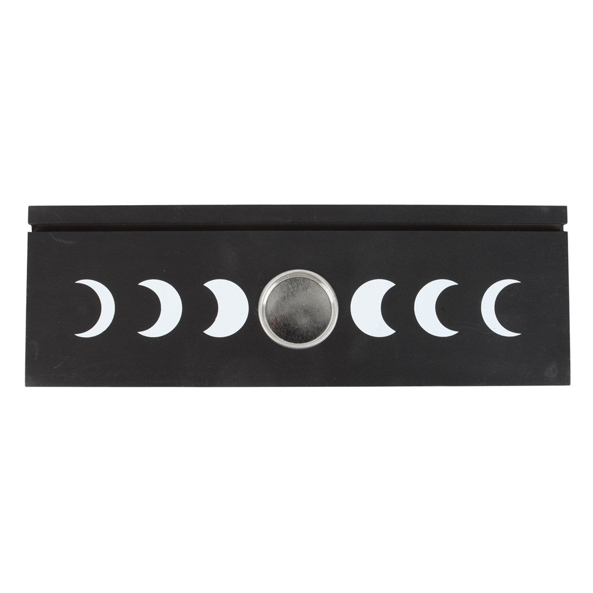 Black Moon Phase Tarot Card Stand with Tealight Holders - Crystal Nest