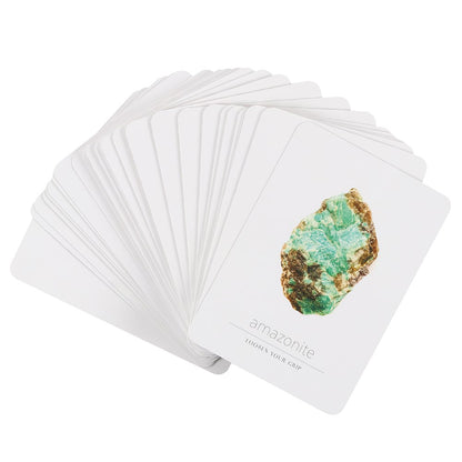 Daily Crystal Inspiration Oracle Cards | 52-Card Crystal Deck & Guidebook