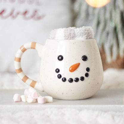 Snowman Mug and Socks Set | Cosy Christmas Gift