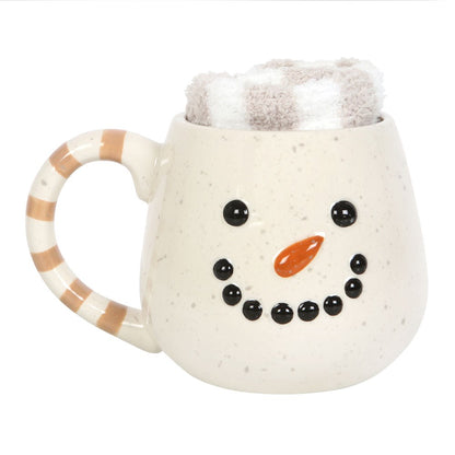 Snowman Mug and Socks Set | Cosy Christmas Gift