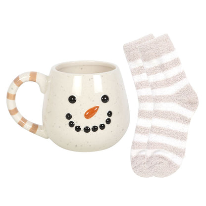 Snowman Mug and Socks Set | Cosy Christmas Gift