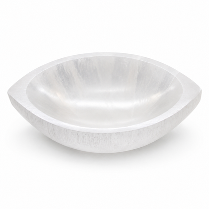 Large Third Eye Selenite Crystal Cleansing Bowl