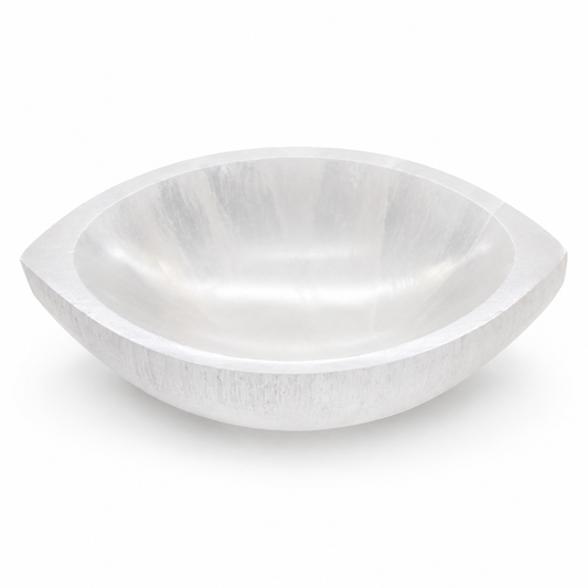 Large Third Eye Selenite Crystal Cleansing Bowl