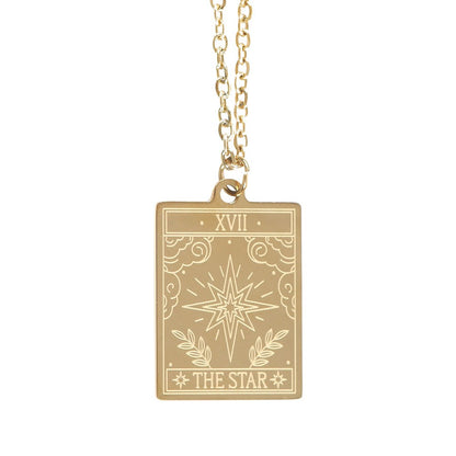 The Star Tarot Necklace & Greeting Card - Crystal Nest