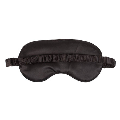 I'm Not a Morning Person Black Satin Sleep Mask - Crystal Nest