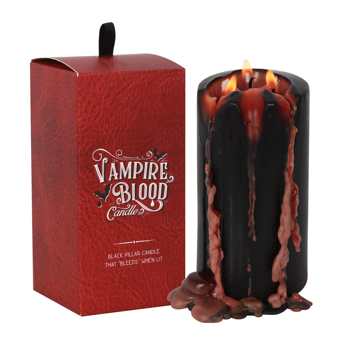 Vampire Blood Pillar Candle | Bleeding Wax Effect | Large - Crystal Nest