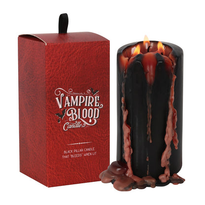 Vampire Blood Pillar Candle | Bleeding Wax Effect | Large - Crystal Nest