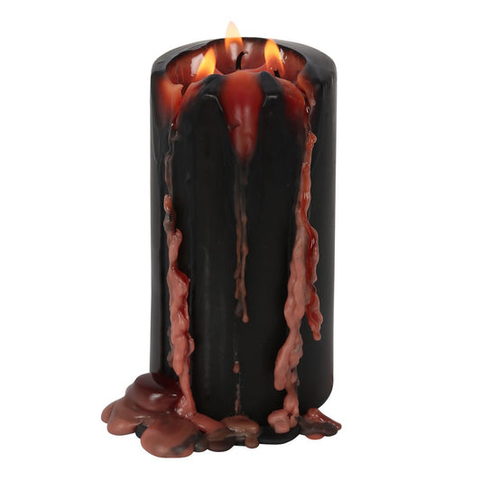 Vampire Blood Pillar Candle | Bleeding Wax Effect | Large - Crystal Nest