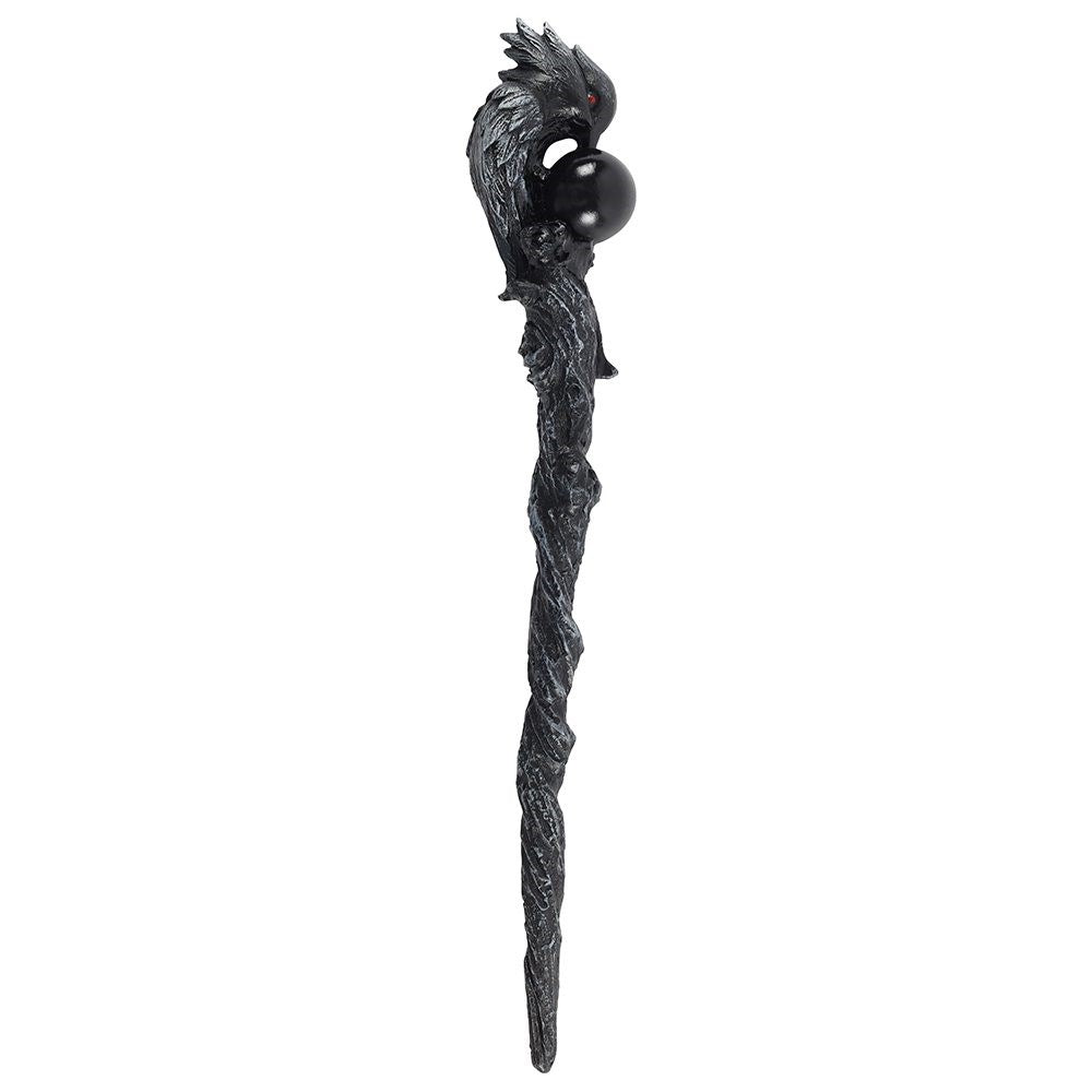 Dark Red-Eyed Raven Wand