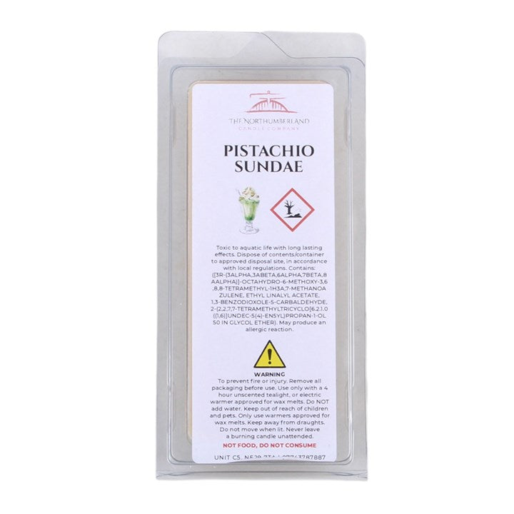 Pistachio Sundae Wax Melt Snap Bar | Pistachio, Hazelnut & Vanilla