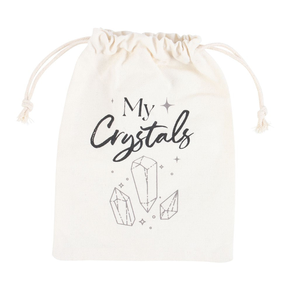 My Crystals Cotton Drawstring Bag | Crystal Storage Pouch - Crystal Nest