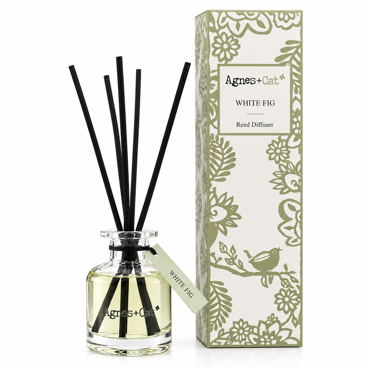 White Fig Reed Diffuser 140ml | Agnes & Cat - Crystal Nest