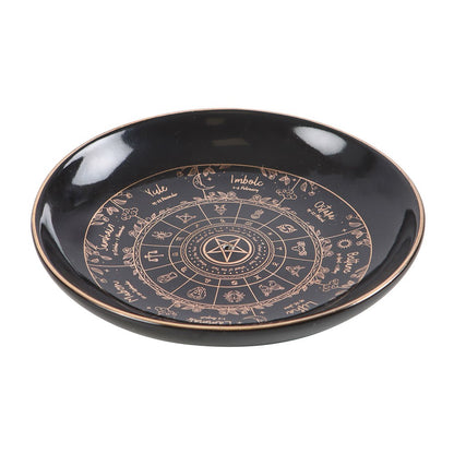 Wheel of the Year Incense Stick & Cone Holder - Crystal Nest