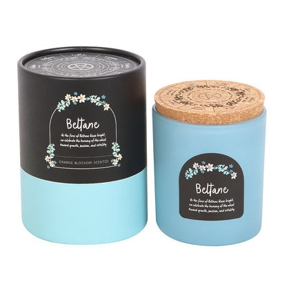 Beltane Orange Blossom Wheel of the Year Candle - Crystal Nest
