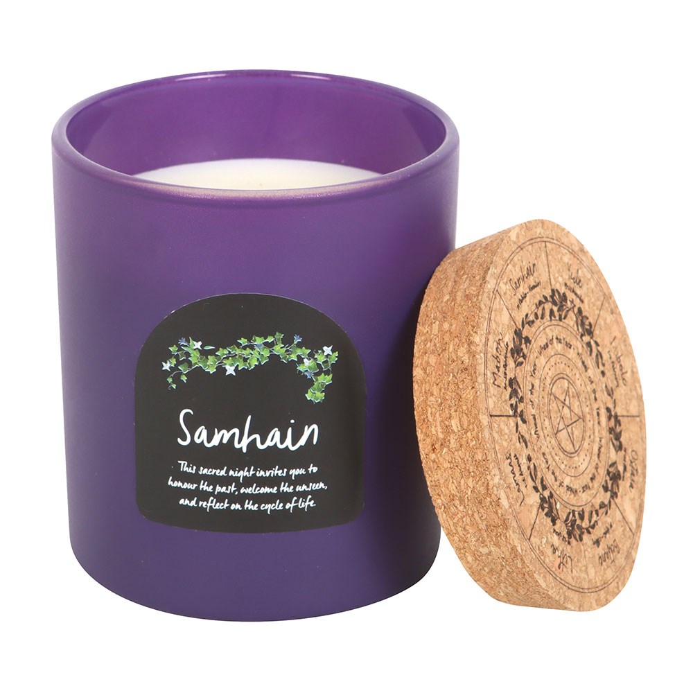 Samhain Spiced Pumpkin Wheel of the Year Candle - Crystal Nest