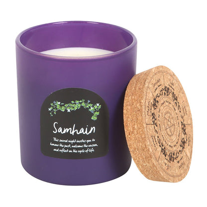 Samhain Spiced Pumpkin Wheel of the Year Candle - Crystal Nest