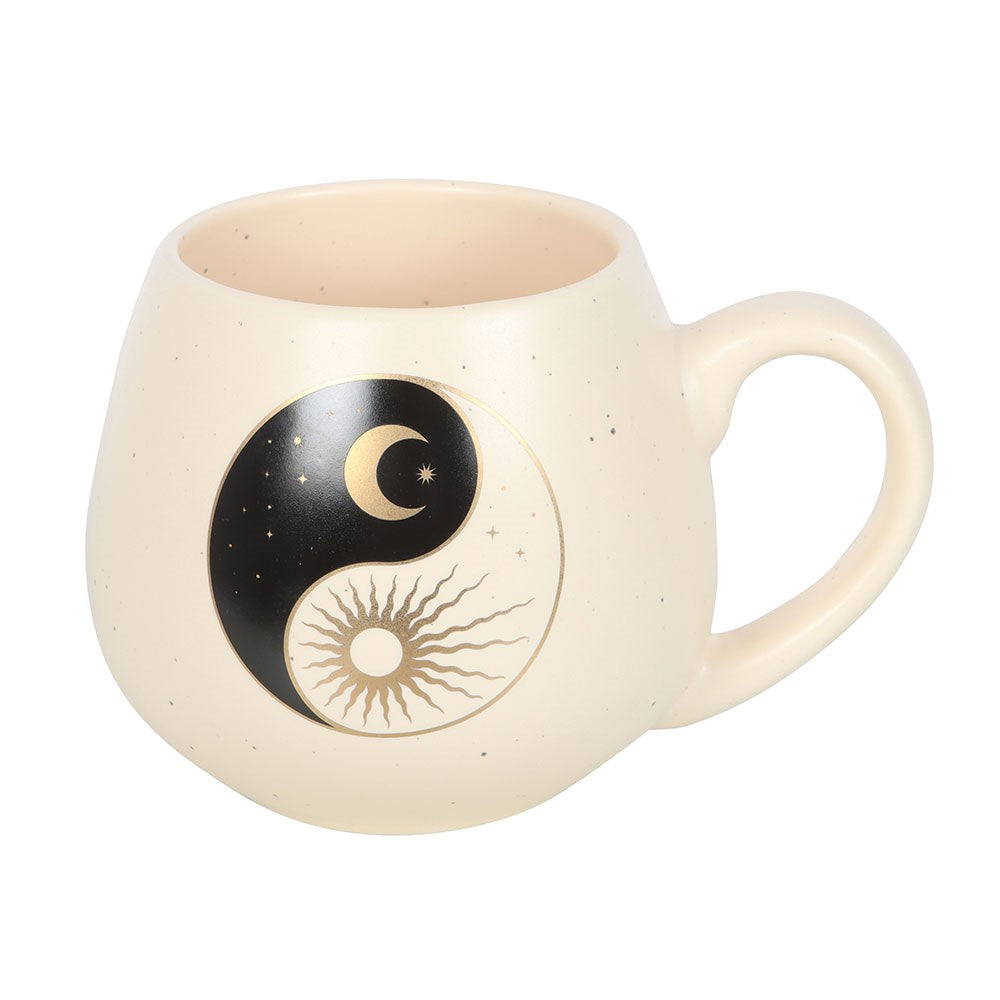 Golden Harmony Yin Yang Rounded Mug