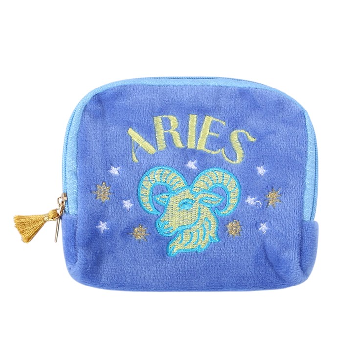 Zodiac Crystal Pouch | Velvet Star Sign Crystal Bag - Crystal Nest