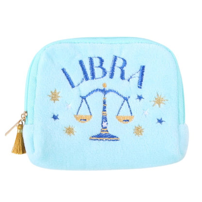 Zodiac Crystal Pouch | Velvet Star Sign Crystal Bag - Crystal Nest