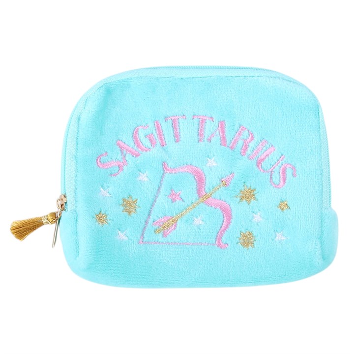 Zodiac Crystal Pouch | Velvet Star Sign Crystal Bag - Crystal Nest