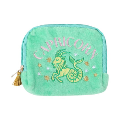 Zodiac Crystal Pouch | Velvet Star Sign Crystal Bag - Crystal Nest