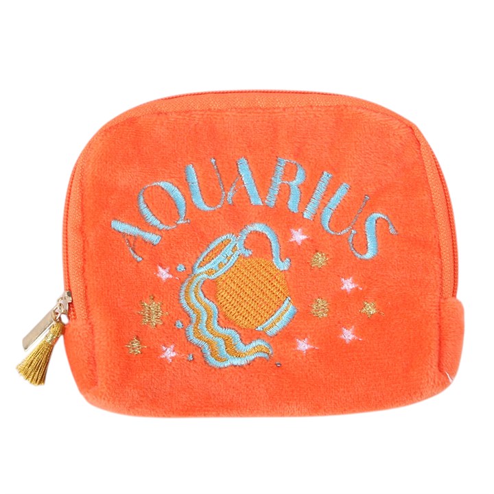 Zodiac Crystal Pouch | Velvet Star Sign Crystal Bag - Crystal Nest