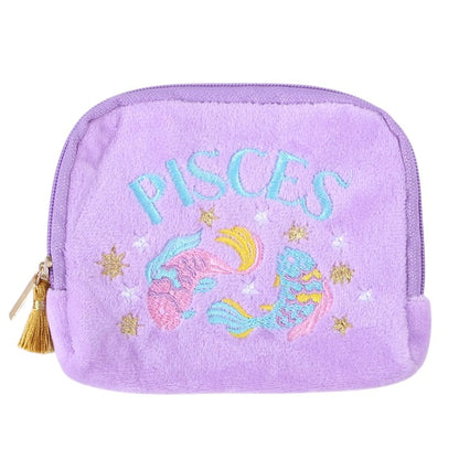 Zodiac Crystal Pouch | Velvet Star Sign Crystal Bag - Crystal Nest