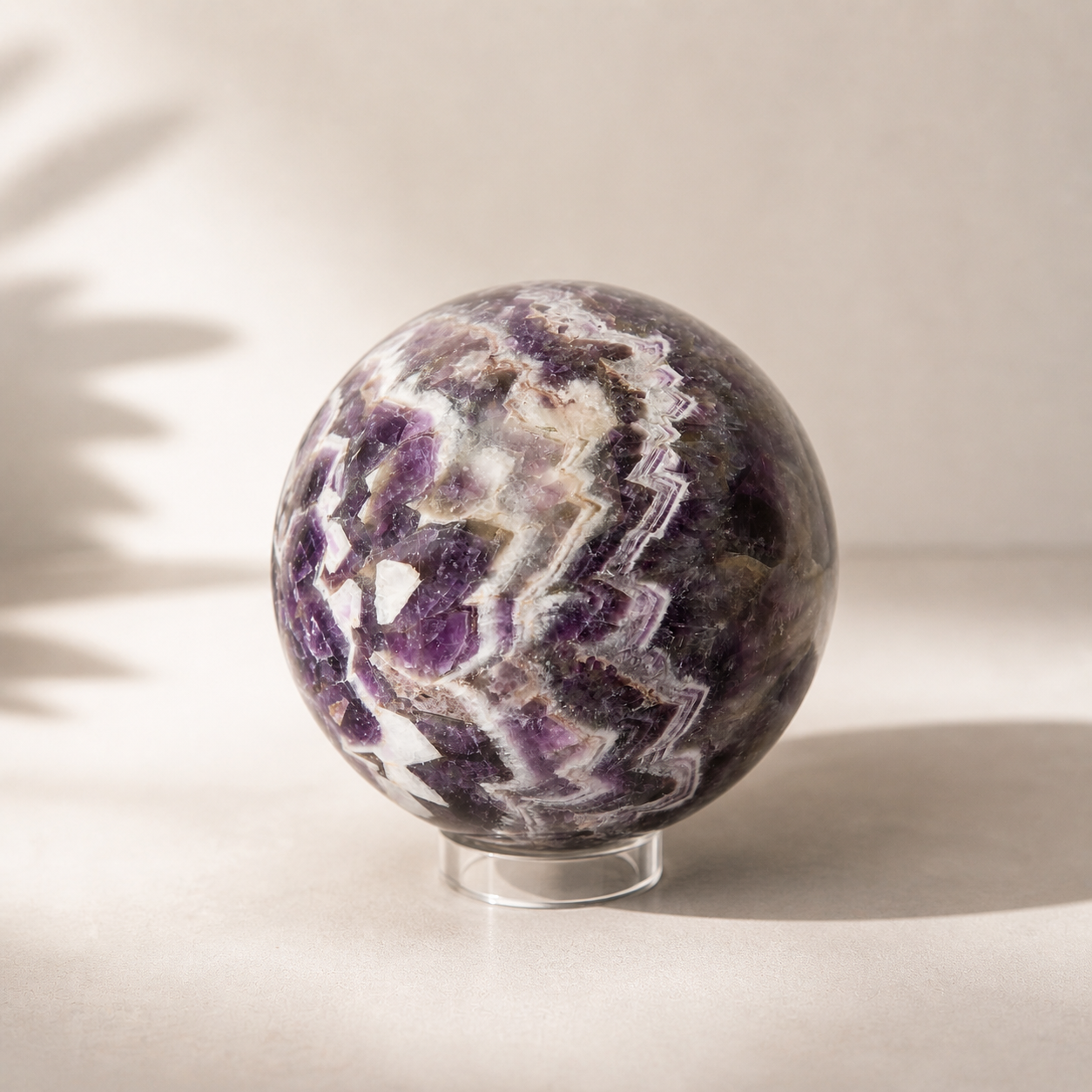 Chevron Amethyst Sphere 2.5–2.8kg