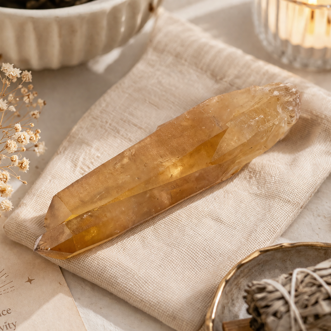 Zambian Citrine Point | Abundance & Positivity Crystal