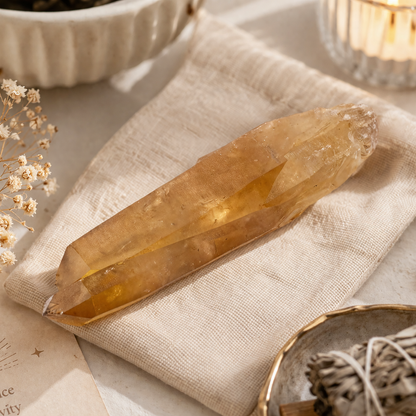 Zambian Citrine Point | Abundance & Positivity Crystal