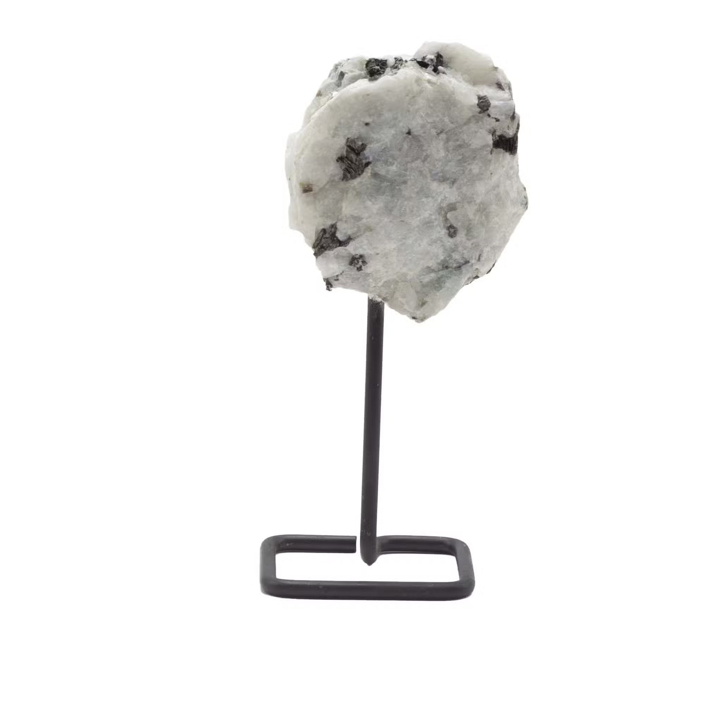 Rainbow Moonstone Crystal on Metal Stand