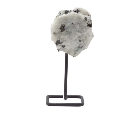 Rainbow Moonstone Crystal on Metal Stand