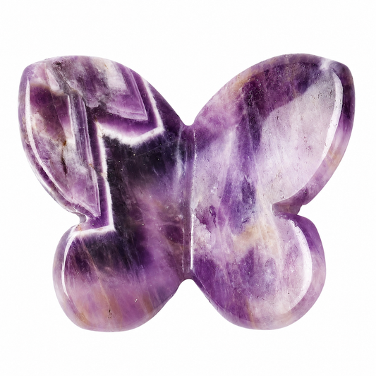 Amethyst Butterfly Crystal Carving