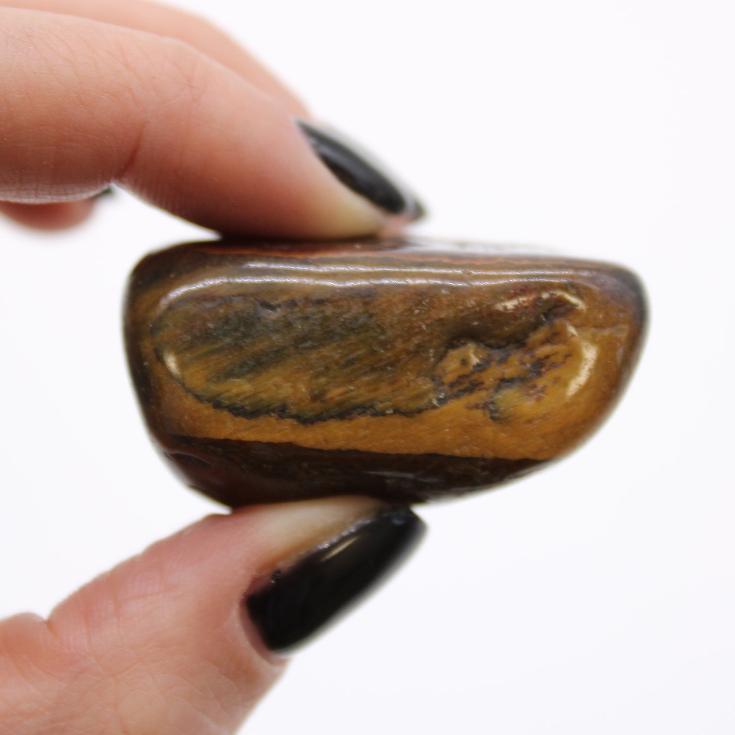 Variegated Tigers Eye Tumblestone - Large