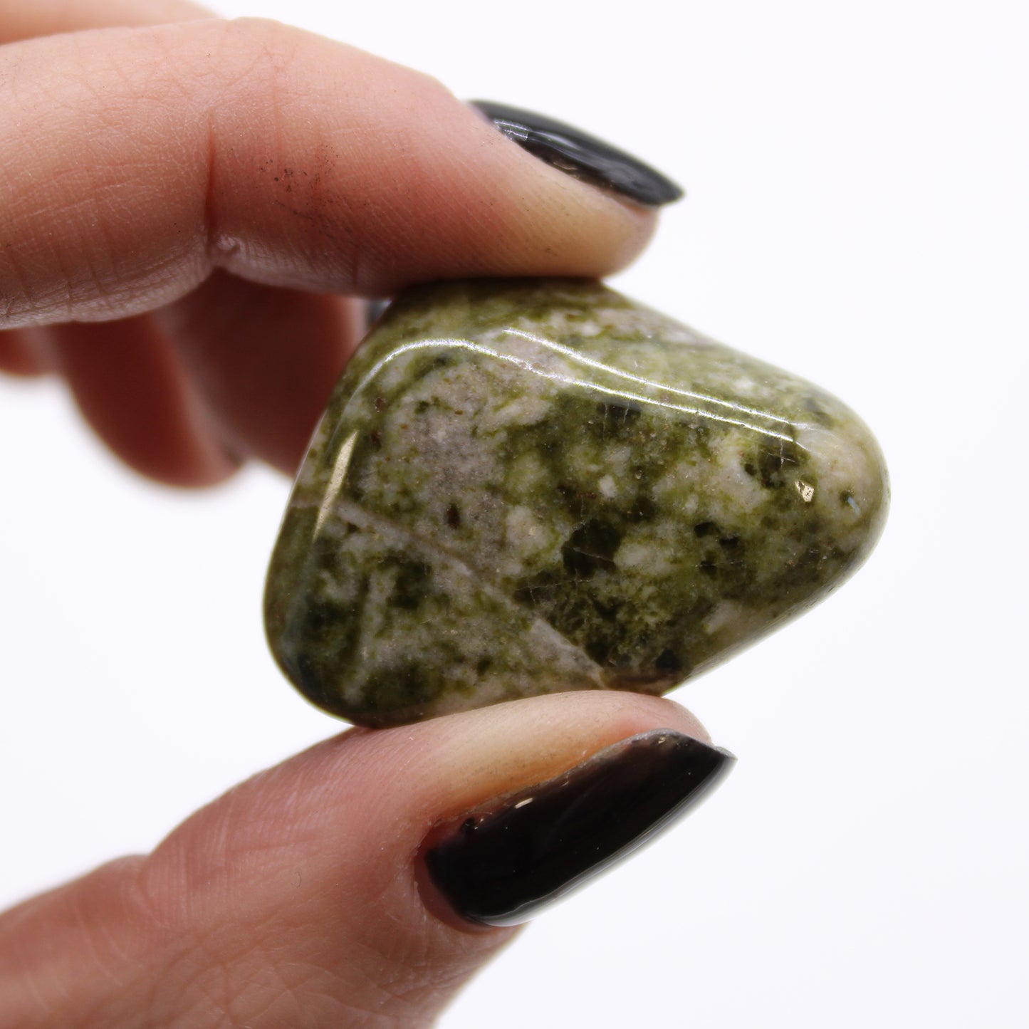 Epidote Snowflake Tumblestone - Medium