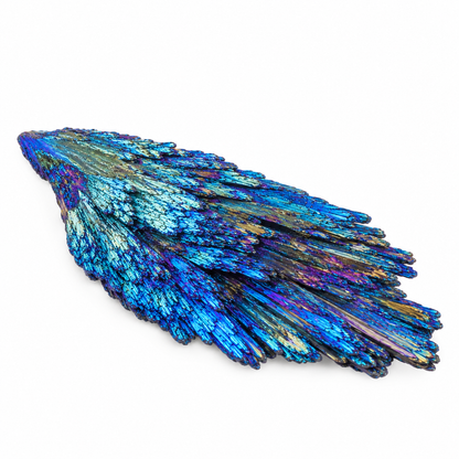 Rainbow Aura Black Kyanite Crystal | Witch's Broom